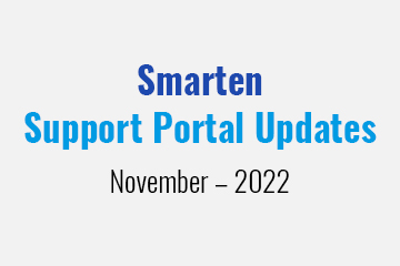 Smarten Support Portal Updates – November – 2022