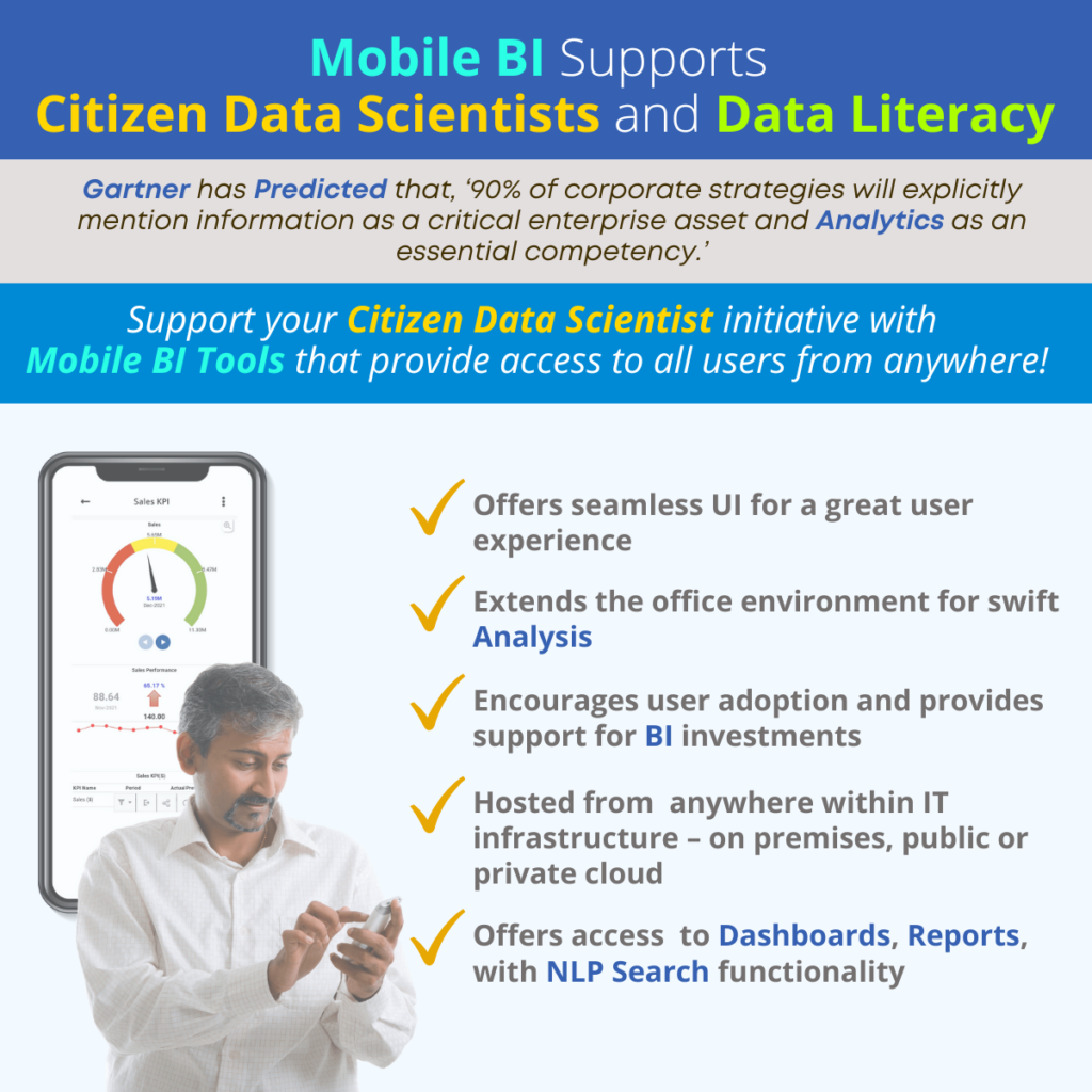 Mobile BI Supports Citizen Data Scientists and Data Literacy