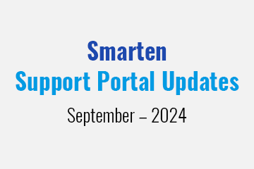 Smarten Support Portal Updates – September – 2024