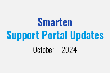 Smarten Support Portal Updates – October – 2024